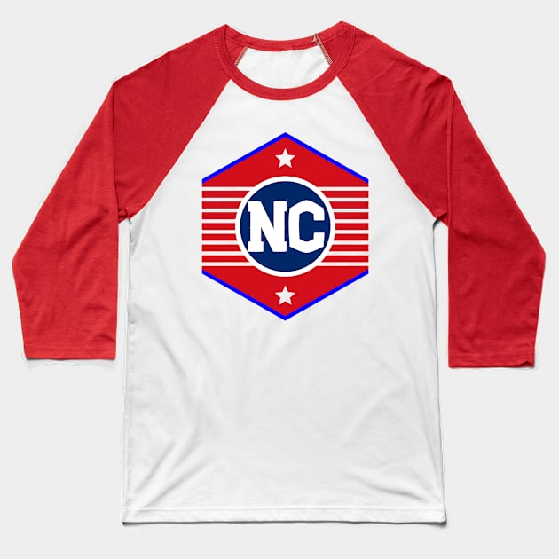 North Carolina Baseball T-Shirt by colorsplash